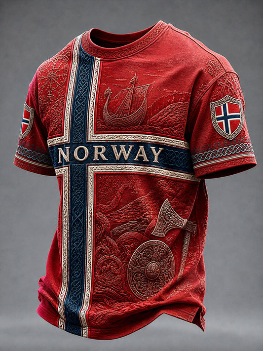Men's Norwegian Viking Spirit Casual T-Shirt