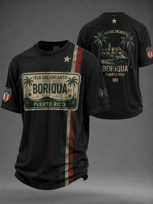 Men's Puerto Rico Printed short sleeves t-shirt