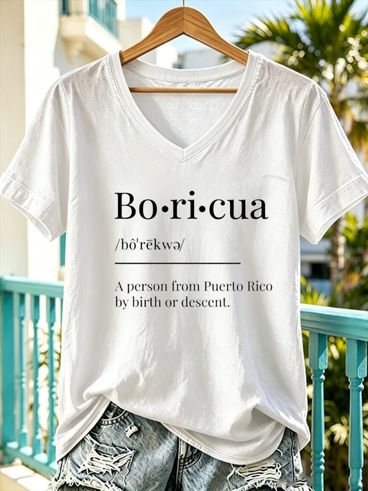 Women's Puerto Rico Printed short-sleeved T-shirt