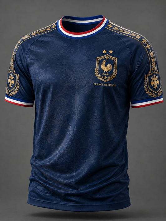 Men's France Football Printed T-shirt