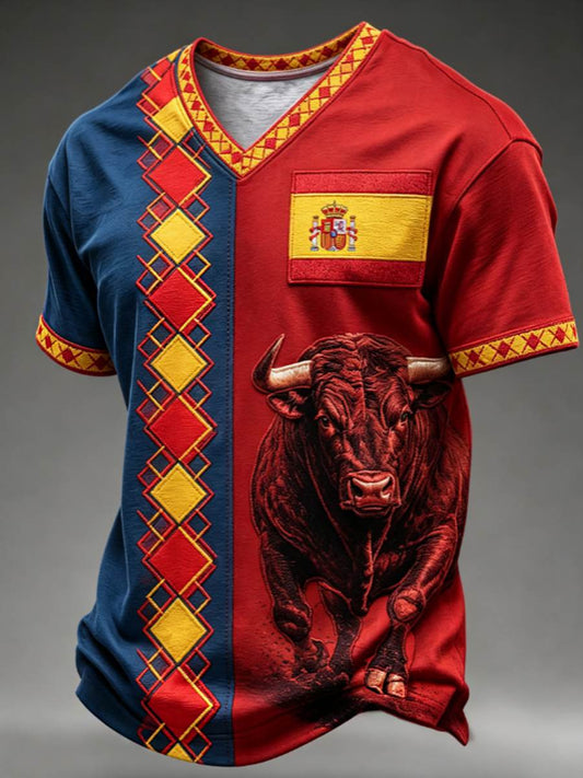 Men's V-neck T-shirt