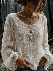 Women's Gothic Style Cotton Linen Shirt