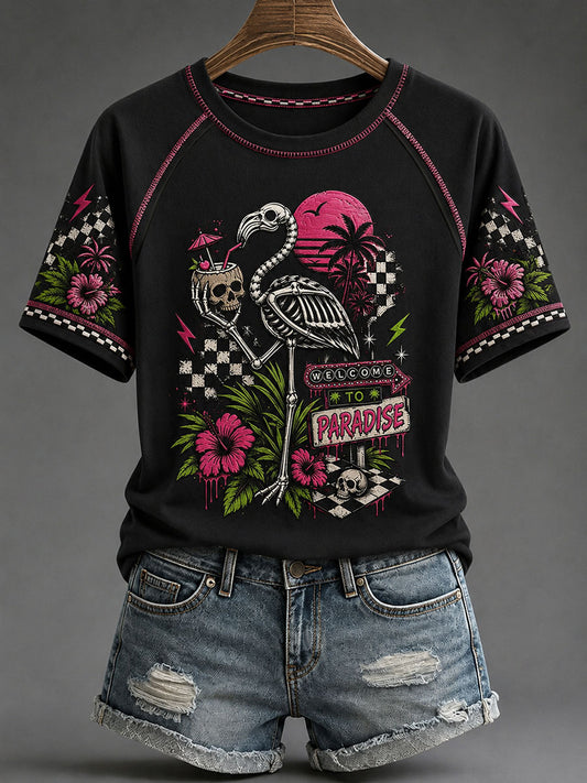 Women's Summerween Print Casual T-Shirt