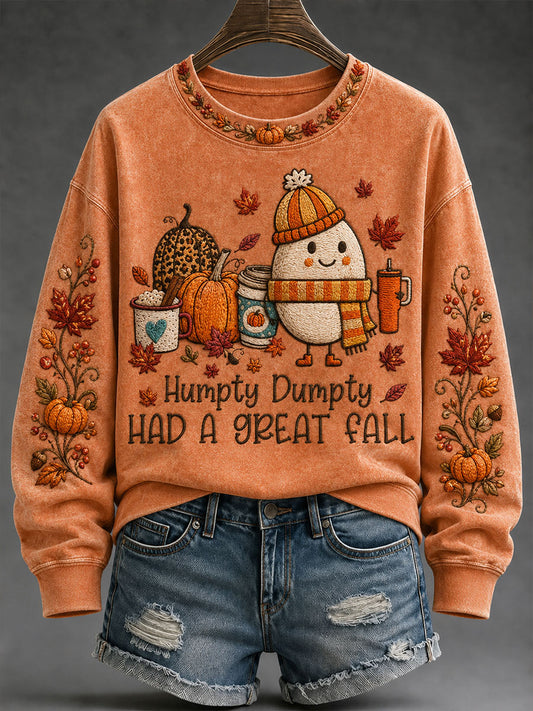 Women's Humpty Dumpty Had A Great Fall Regular Sweatshirt