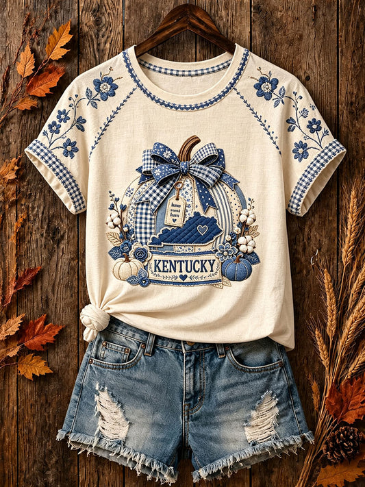 Women's Kentucky Fall Pumpkin T-Shirts