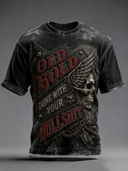Men's Old Fuckers Club Printed Casual T-shirt