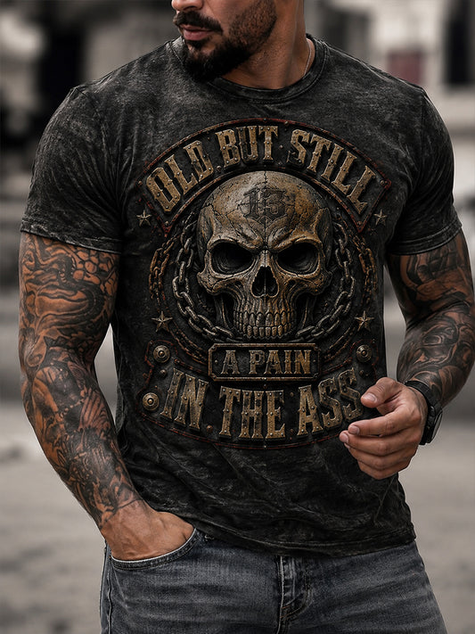 Men's Old Fuckers Club Printed Casual T-shirt