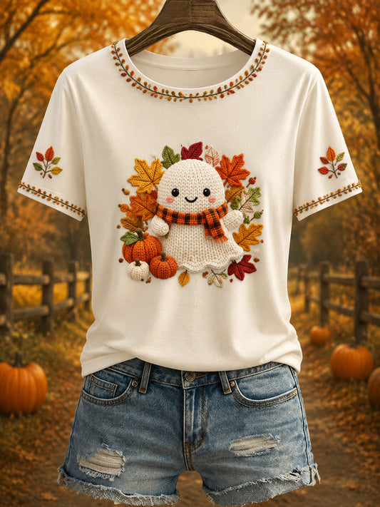 Women's Autumn Printed T-shirt