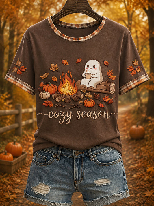 Women's Autumn Printed T-shirt