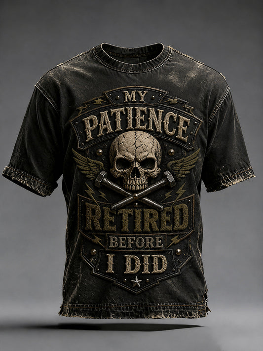 Men's Old Fuckers Club Printed Casual T-shirt