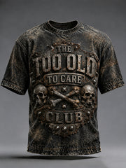 Men's Old Fuckers Club Printed Casual T-shirt