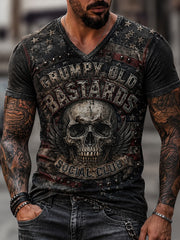 Men's Old Fuckers Club Printed Casual T-shirt