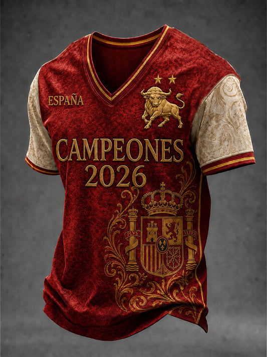 Men's CAMPEONES 2026 V-neck T-shirt