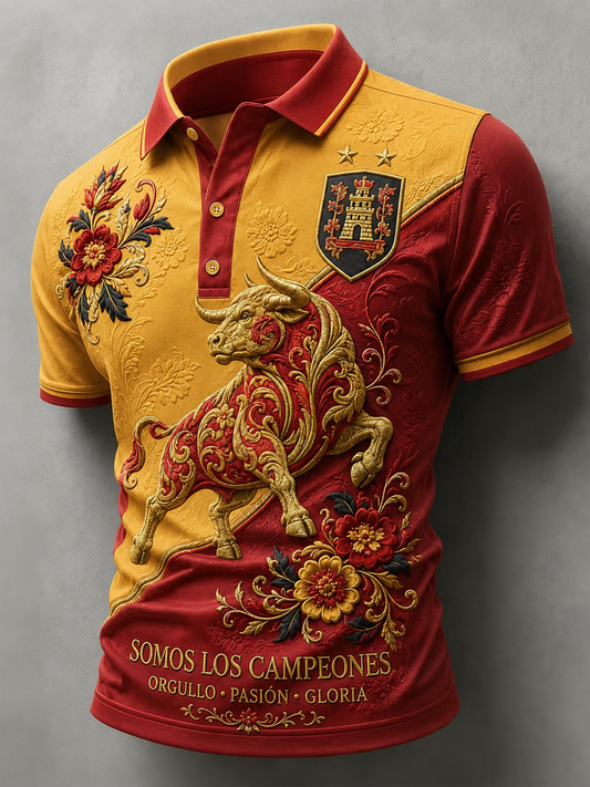 Men's Somos los campeones Printed polo shirt