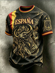 Men's 2026 España Football Fans Casual Short Sleeve T-Shirt