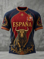 Men's We Are The Champions 2026 Print Celebrate España Champions Gift For Football Fans Casual Tee
