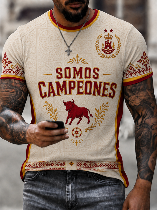 Men's Somos los campeones Printed short sleeves t-shirt