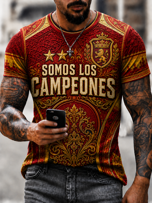 Men's Somos los campeones Printed short sleeves t-shirt