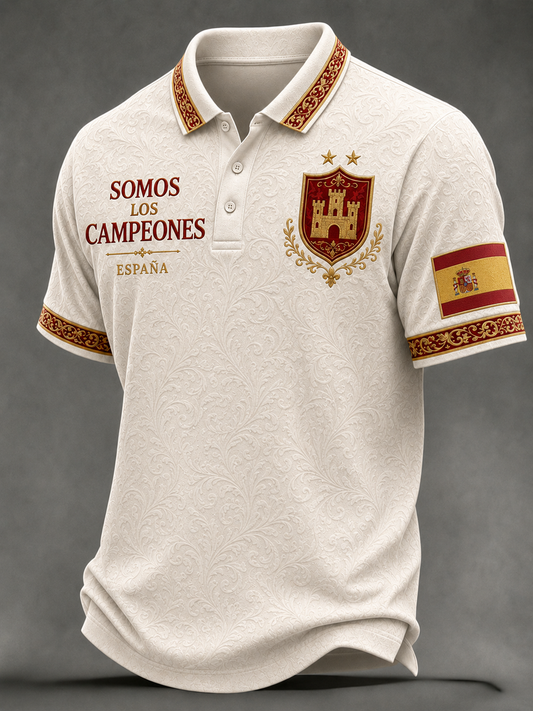 Men's Somos los campeones Printed polo shirt