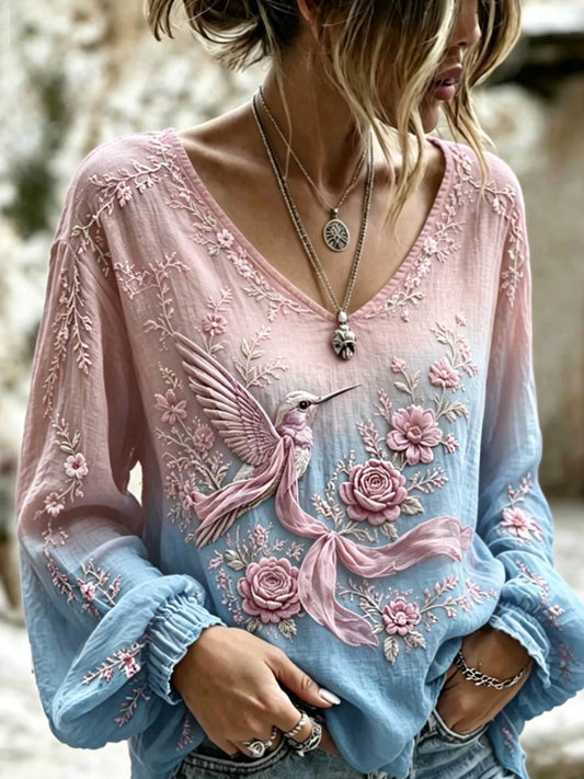 Women's Cotton-Linen Shirt