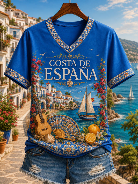 Women's España Art Lover Short Sleeve T-shirt