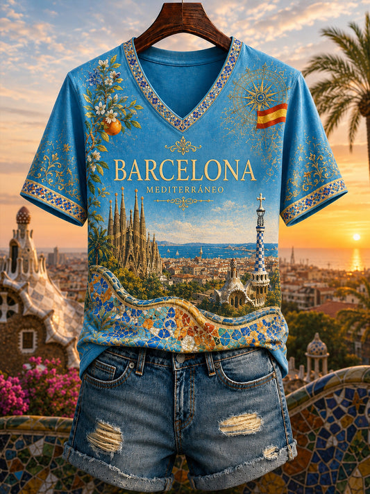 Women's España Art Lover Short Sleeve T-shirt