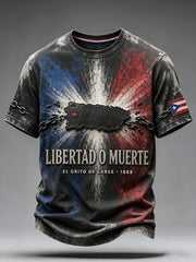 Men's Puerto Rico Grito de Lares Day Printed T-shirt