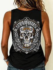 Women's Motorcycle Rally Printed Tank Top