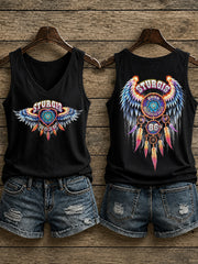 Women's Motorcycle Rally Printed Tank Top