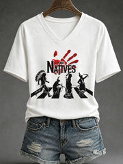 Women's Native Print Casual T-Shirt