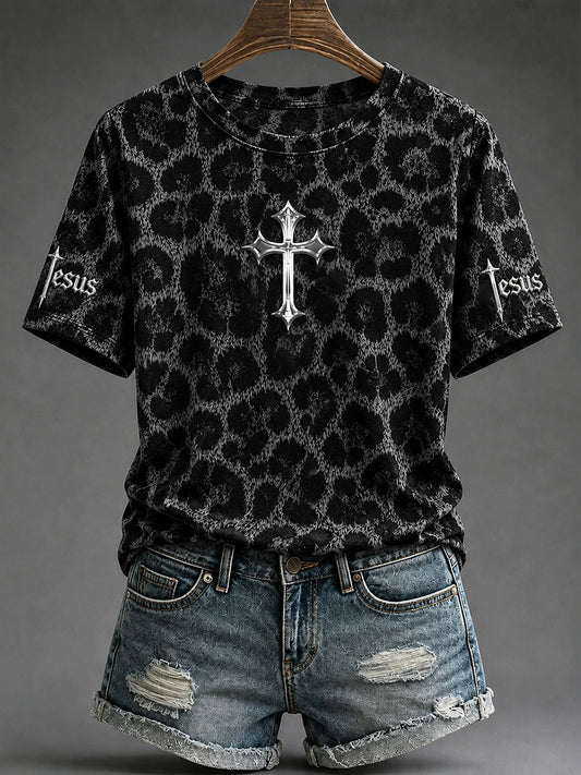 Women's"Jesus"Christian Faith Casual T-Shirt