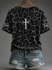 Women's"Jesus"Christian Faith Casual T-Shirt