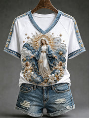 Women's Assumption of Mary Print T-shirt