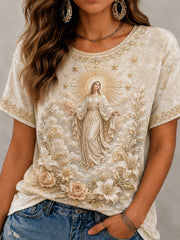 Women's Assumption of Mary Print T-shirt