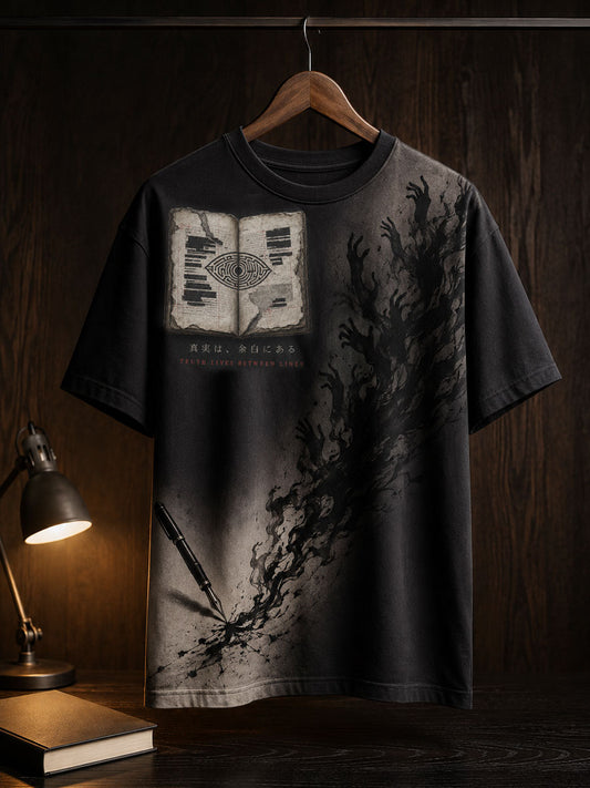 Unisex Japanese Art Books Reading Lover Printed T-shirt