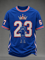 Men's Gift For Basketball Fans No.23 Print Casual Tee