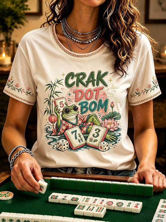 Women's Mahjong Casual T-Shirts
