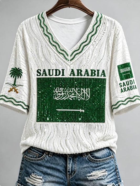 Women's Saudi Arabia's 96th National Day T-shirt