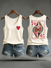 Women's Poker Casual Vests