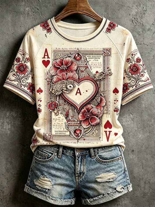 Women's Poker Casual T-Shirts