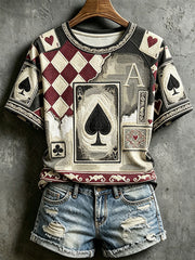 Women's Poker Casual T-Shirts