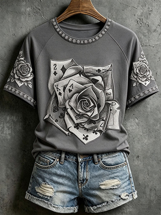 Women's Poker Casual T-Shirts