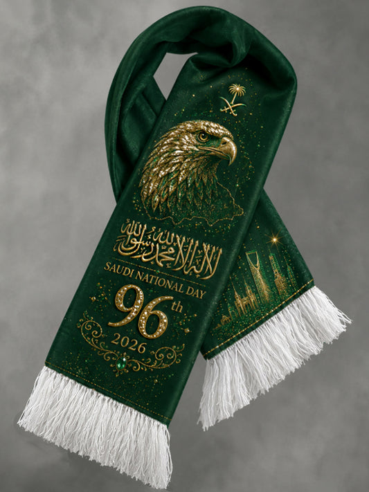 Unisex celebrating the 96th Saudi National Day scarf