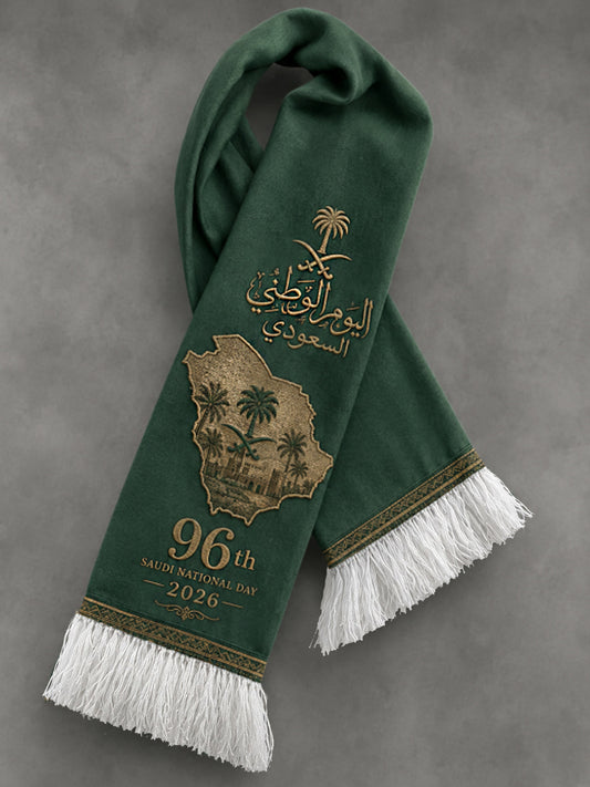 Unisex celebrating the 96th Saudi National Day scarf