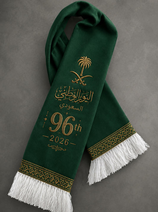 Unisex celebrating the 96th Saudi National Day scarf