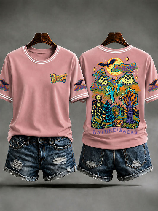Women's Halloween Art Casual T-shirt