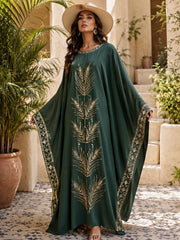 Women's Saudi Arabia's 96th National Day Long Sleeve Maxi Dress