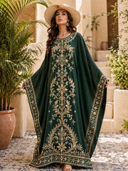 Women's Saudi Arabia's 96th National Day Long Sleeve Maxi Dress