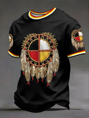 Men's Indigenous Medicine Wheel T-Shirts