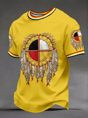 Men's Indigenous Medicine Wheel T-Shirts